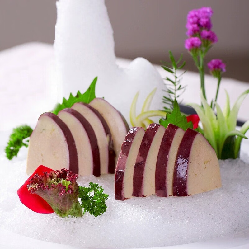珍百年红酒法式即食蓝莓鹅肝250g刺身日料寿司冰淇淋