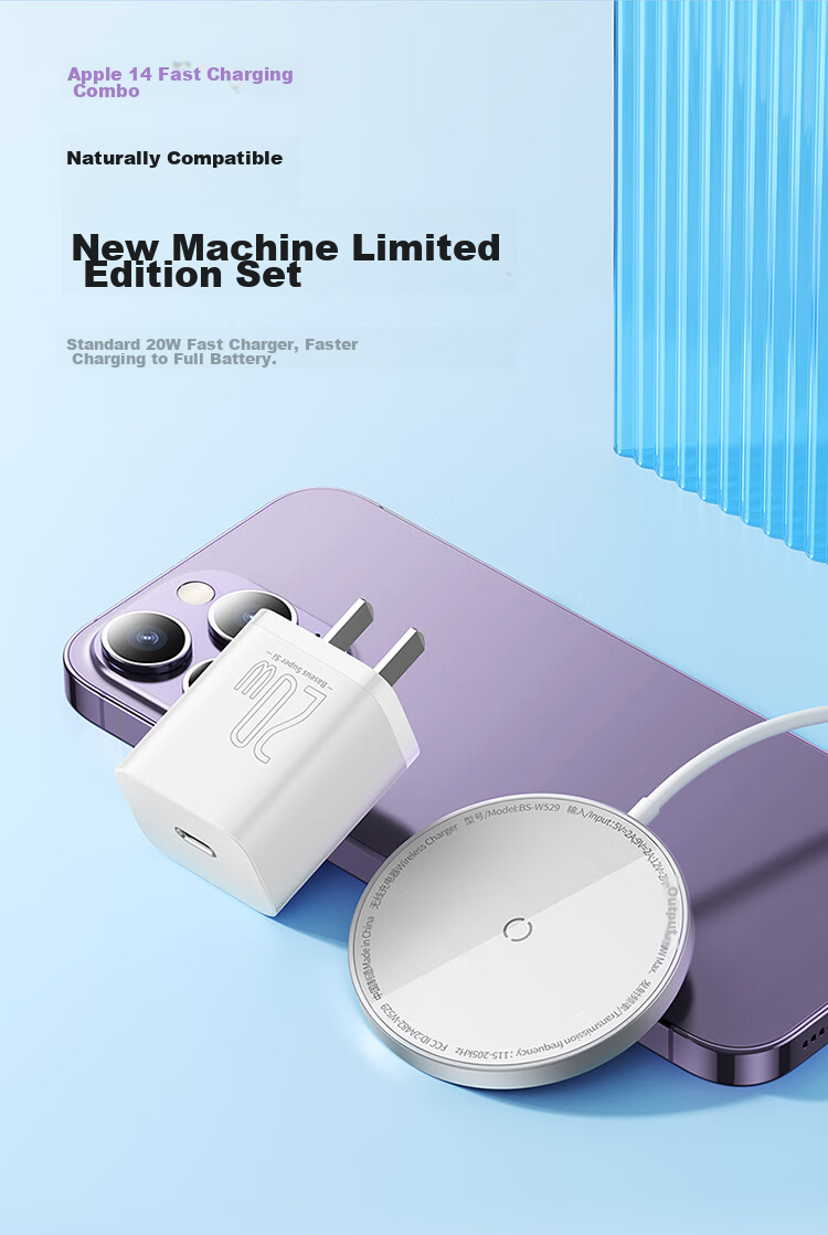 BASEUS Wireless Charger for IPhone 17 Pro Max, Supports MagSafe Magnetic Fast Charging, Compatible with Apple 17/16/15 Huawei Phones And AirPods Earphones, White 4