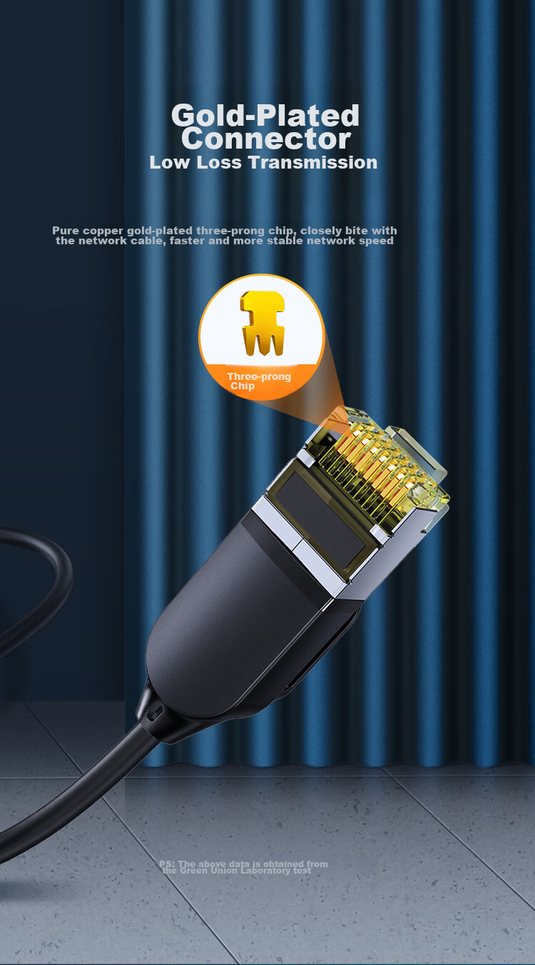 UGREEN Cat7 Pure Copper Ethernet Cable, 10 Gigabit Shielded Network Cable, Gaming Twisted Pair Cable, Computer Broadband Home Patch Cord, Thin Wire 3 Meters 10