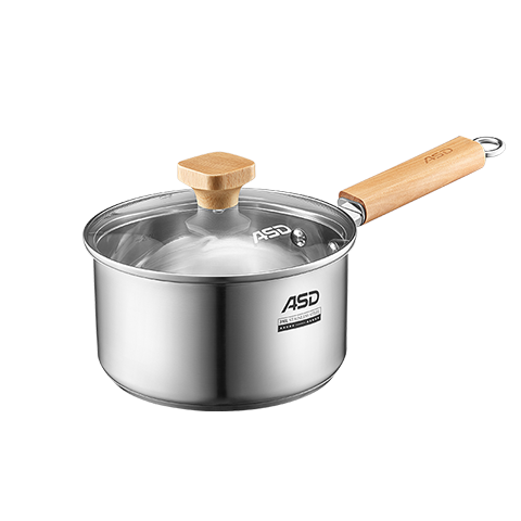ASD Milk Pot, 316L Stainless Steel, 16CM Baby Food Pot, Small Pot, Compatible with Induction And Gas Stoves, NS16B13WG