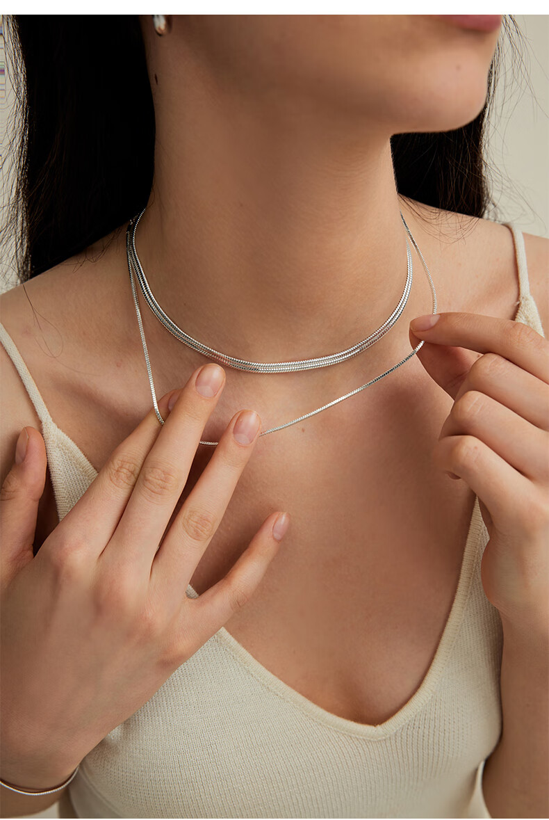 Arsis Snake Bone Y-Shaped Chain Necklace for Women, Versatile Fashion Accessory, Collarbone Chain, Birthday Gift for Girlfriend 3