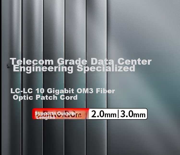 AMPCOM Telecom-Grade 10 Gigabit OM3-300 Fiber Optic Patch Cable, LC-LC Multimode Dual-Core, 50/125 Low Smoke Zero Halogen, Class 2.0 Flame Retardant, 10G/40G Long Fly A-Optic 5 Meters AMO32LC205 1