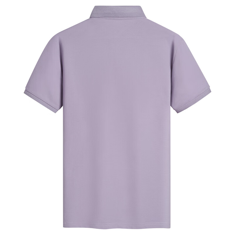 DANCING WOLVES [Pure Cotton & Sweat-Wicking], Summer Skin-Friendly Comfortable Short-Sleeve Men's POLO Shirt, 503 Purple, Size 190