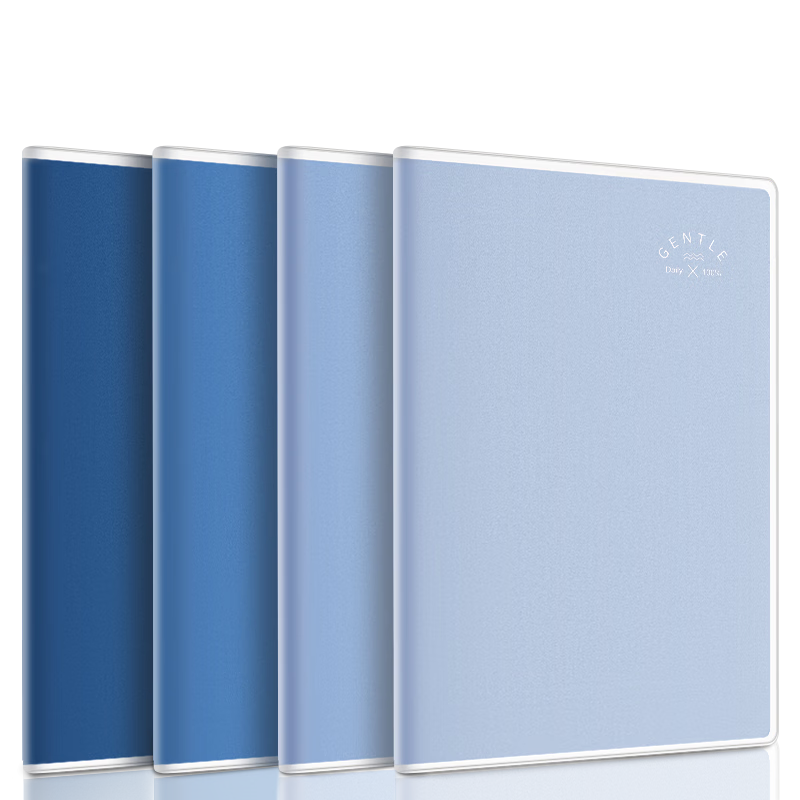 Deli 32K4 Notebook with Plastic Cover, High-Quality Diary, Draft Book, Glass Clear 2 Series, 60 Sheets, T3260, for Middle School And College Entrance Exams, Graduation Gift