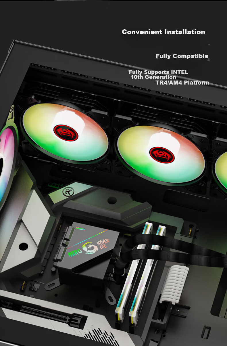 Great Wall LOP Xinghuang X360 All-In Liquid Cooler (Ideal for 14700K And 9700X, Fan Line Out, ARGB, Multi-Layer Mirror, PWM, 1851, AM5) 5