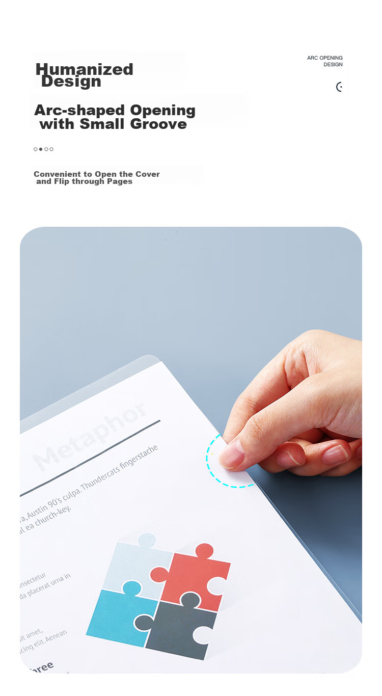 COMIX 10-Pack A4/15mm Thick Lever Arch Files, Transparent Pull Rod Folders, Student Exam Paper Folders, Document Organizers, Office Stationery EA3312 4