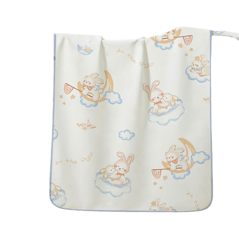 AIBEDILA Baby Diaper Pad, Waterproof, Washable, Pure Cotton, Antibacterial, Breathable, Leak-Proof, Large Menstrual Pad, Sky Bound, 70*90
