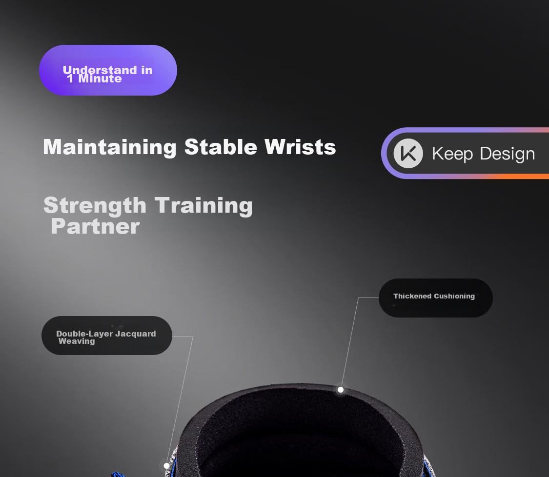 Keep Wrist Support Fitness Training Anti-Sprain Tendonitis Strength Training Bench Press Deadlift Bandage Basketball Compression Brace 6