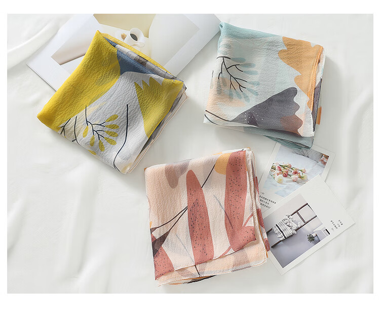 Shanghaigushi Silk Scarf for Women, 100% Mulberry Silk, Spring And Summer Scarf, Gift Box, Mid-Autumn Festival Gift 24