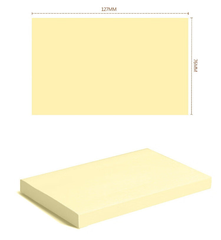 3M Post-it Notes Reminder Sticky Notes Memo Pads Office School Supplies Classic Series Rectangular 655 Yellow 6-Pack 6