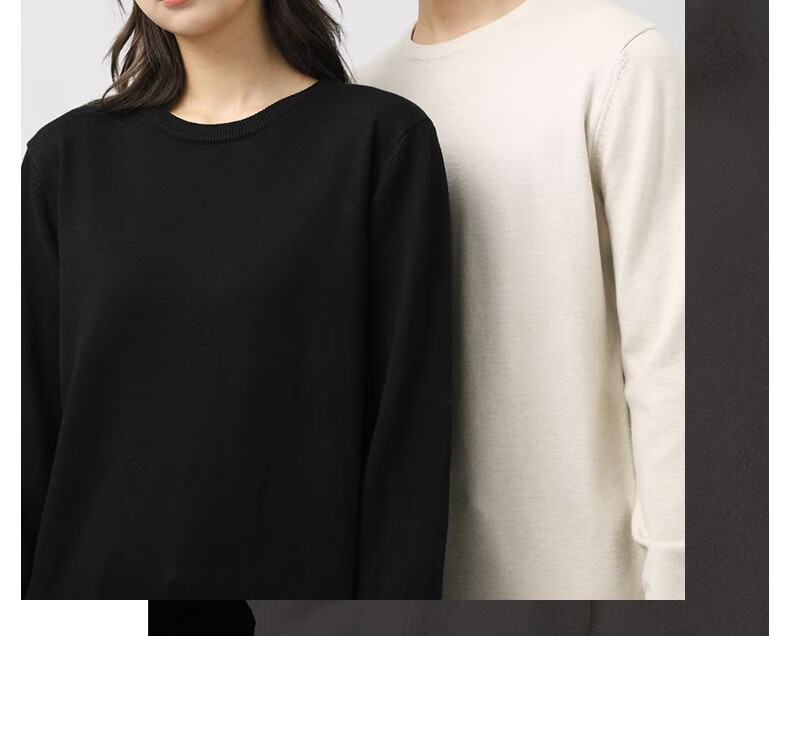 GENIOLAMODE Men's Sweater, Winter Round Neck, Fleece-Lined, Thickened, Warm And Comfortable Knitted Pullover Base Layer Top 3