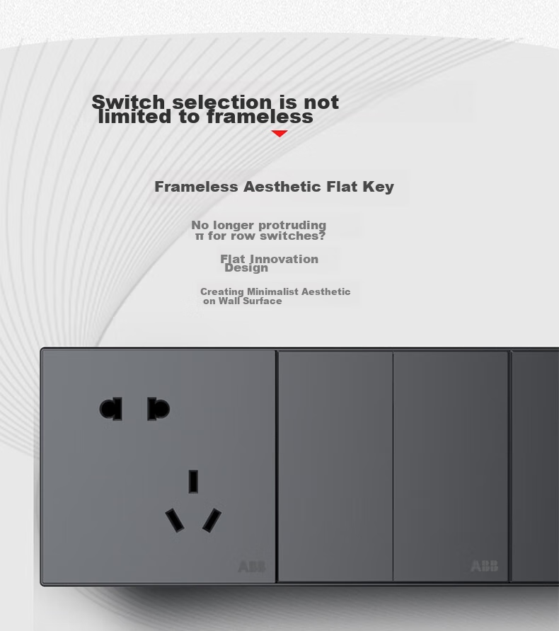 ABB Switch Socket Panel, Yingzhi Series White 16A Three-Hole Air Conditioner Socket, CA206 5