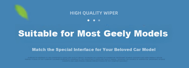 Aoye Windshield Wipers Suitable for Geely Vision X6 (2016-2019 Models) / 2017-2021 Vision X3, Frameless Wiper Blades, Front Wipers, Pair Set 22+18 11