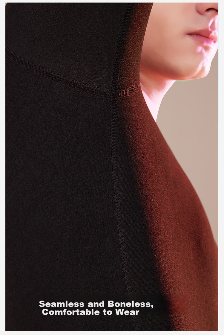 JOAE [Antibacterial And Anti-Mite] Anti-Static Cashmere Silk Men's Thin Thermal Underwear, German Wool Autumn Top And Pants Winter Set 14
