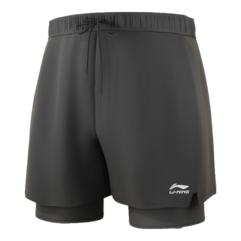 Li-Ning Swimming Trunks for Men, Anti-Embarrassment Swim Shorts, Square Leg, Double-Layered, Anti-Exposure, Suitable for Both Water And Land, Beach Shorts, 337 XL