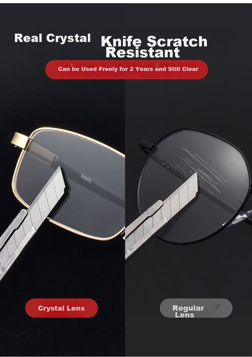 LESCA LUNETIER High-Quality Reading Glasses with Crystal Lenses for Middle-Aged And Elderly Men And Women, High-Definition Eyewear, Gold with Crystal Lens, 150 Degrees 5