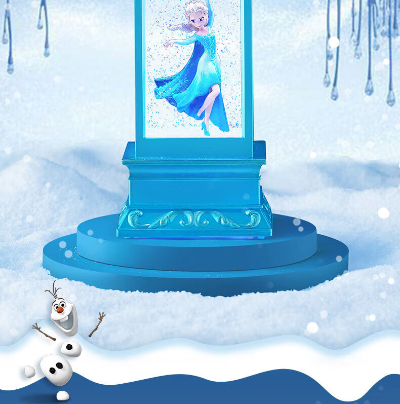 Disney Frozen Elsa Princess Musical Music Box Crystal Ball for Girls Aged 7-14, Children's Birthday Gift Wind Lamp Elsa 19