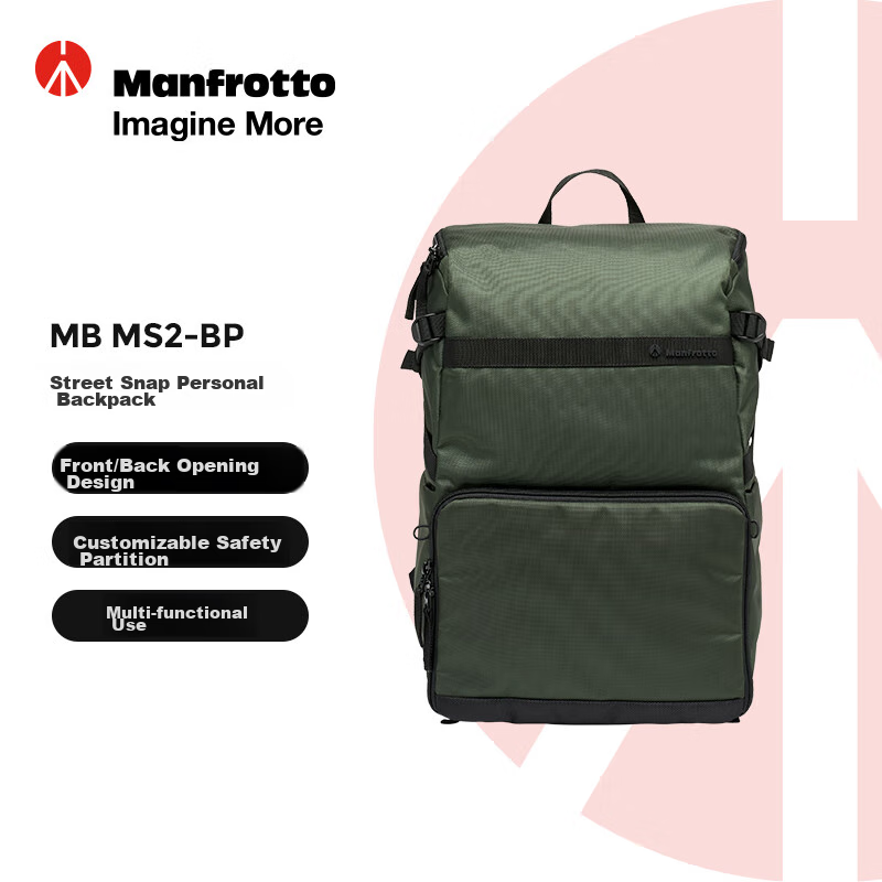 Manfrotto Street Photography Backpack, Street Series MB MS2-BP DSLR Bag, Camera Backpack, Travel Backpack