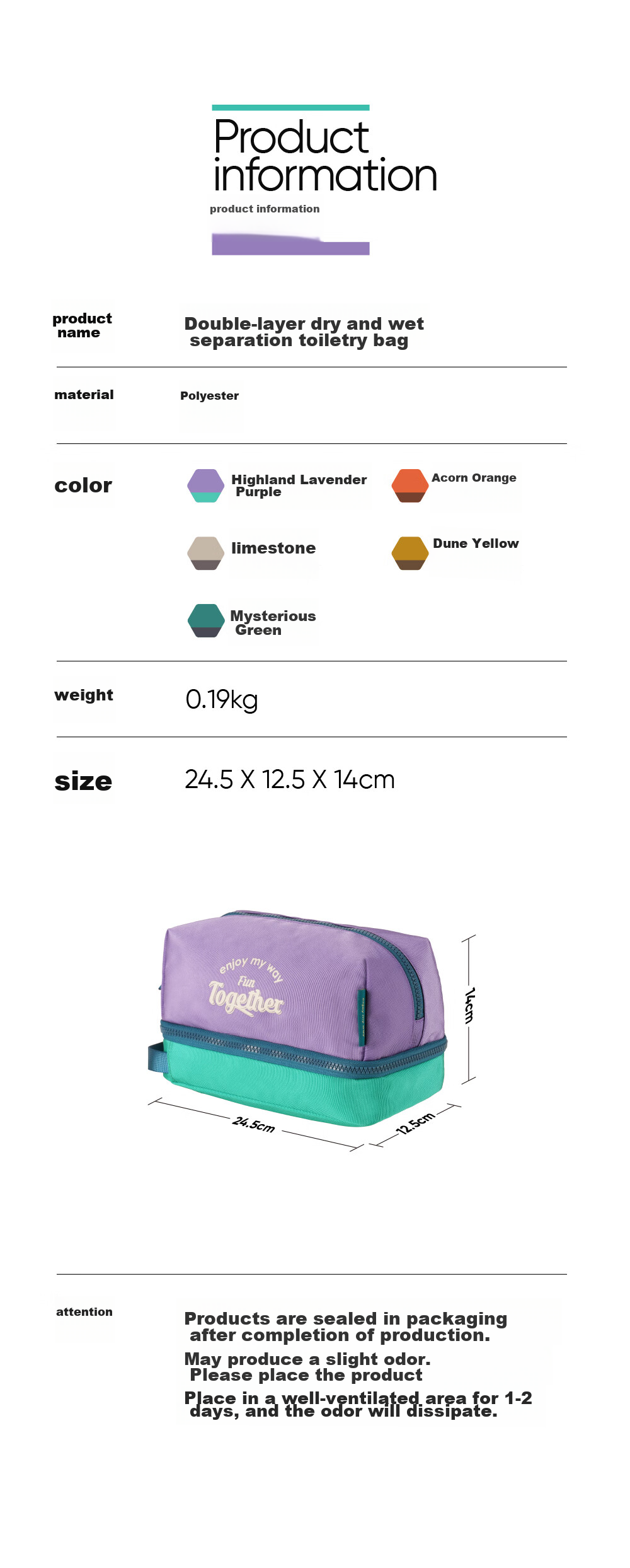 M Square Travel Toiletry Bag, Makeup Bag, Large Capacity Portable High-End Wet And Dry Separation Gym Swimming Storage Bag 17