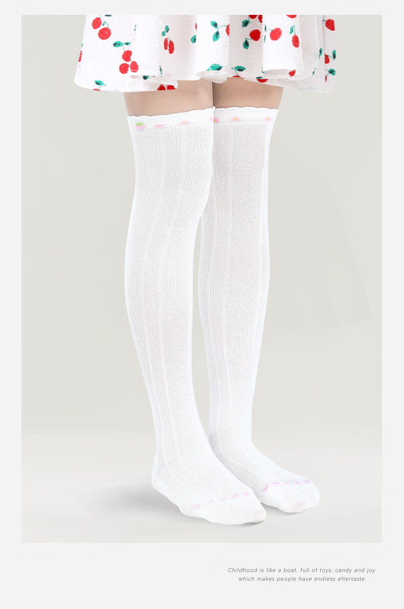 Barbie Children's Mid-Calf Socks for Girls, Thin Mesh Long Socks for Spring And Autumn, Baby Over-Knee High Socks, Half-Leg Socks 14
