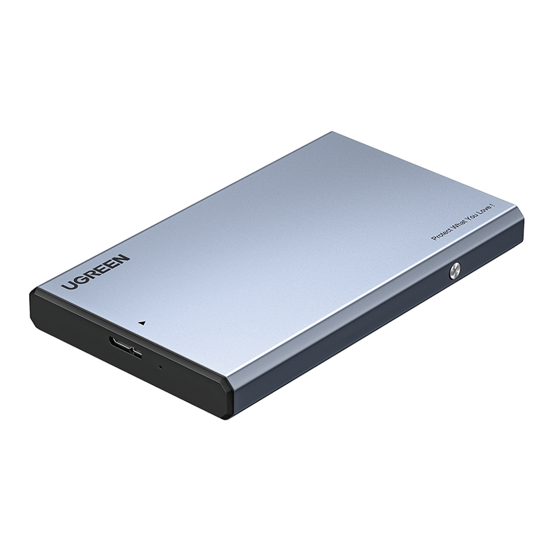 UGREEN USB3.0 External Hard Drive Enclosure, 2.5-Inch Portable Hard Drive Case, Compatible with Computers, Laptops And Desktops, SATA Interface SSD And Mechanical Hard Drive Enclosure