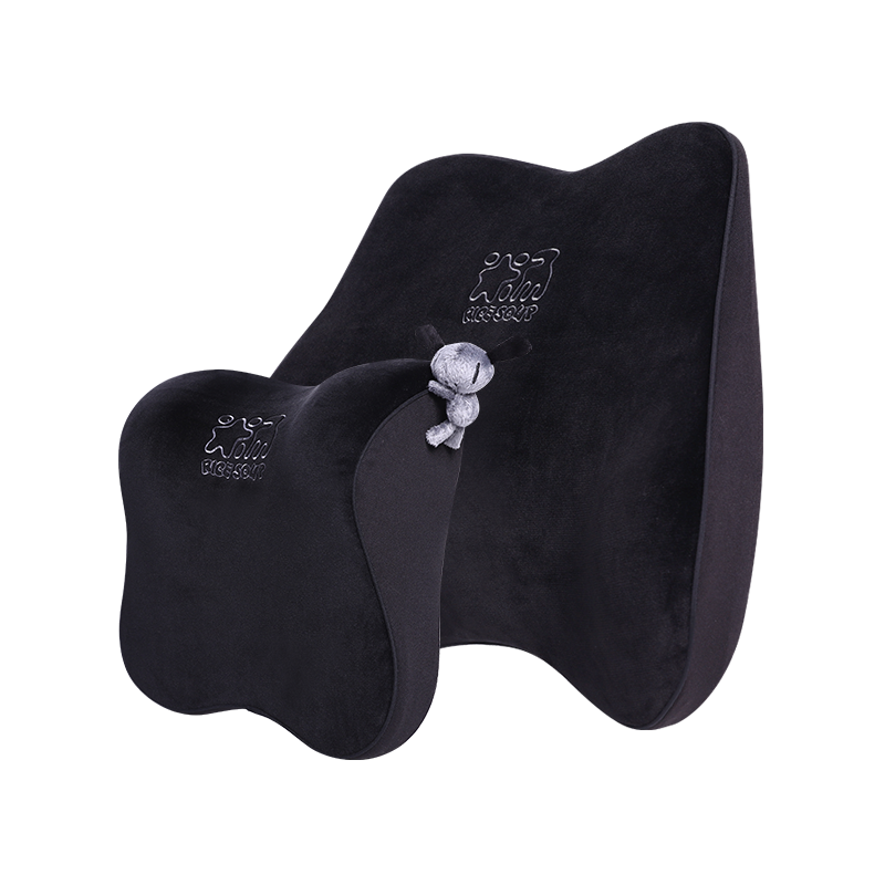 ICAROOM Car Headrest And Lumbar Support, Premium Neck Pillow, Car Backrest Cushion, Driver's Seat Waist Pad, Car Accessory Set