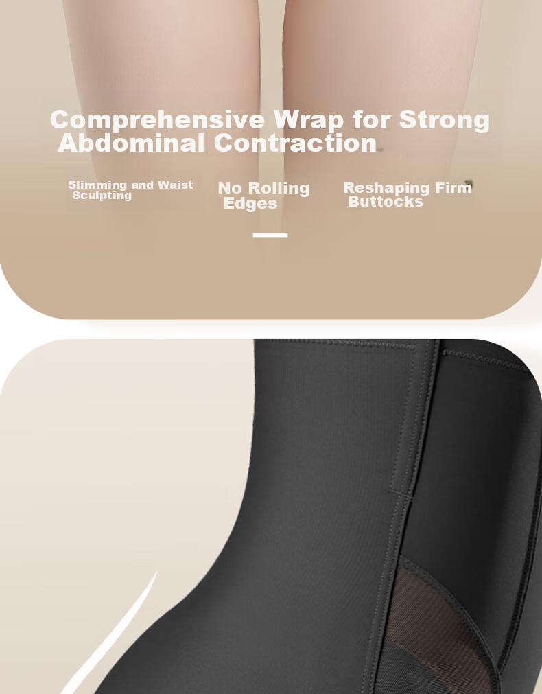 Bejirog Summer Thin Tummy Control Pants, High-Waisted Shaping And Butt-Lifting Underwear for Women, Postpartum Waist Slimming Safety Shorts 7