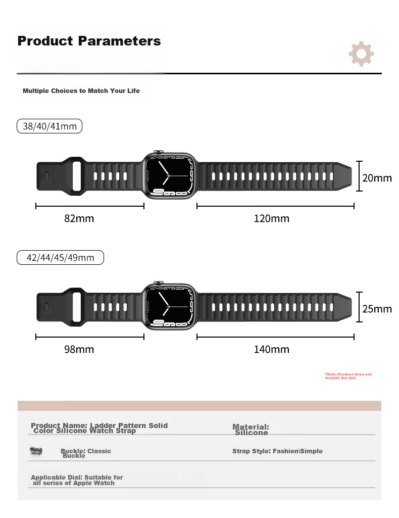BHO Compatible Apple Watch S12 Band, Apple Watch S11/Ultra4 Stepped Silicone Strap, IWatch S10/9/8/7/SE3/Ultra2 Sports Band 10