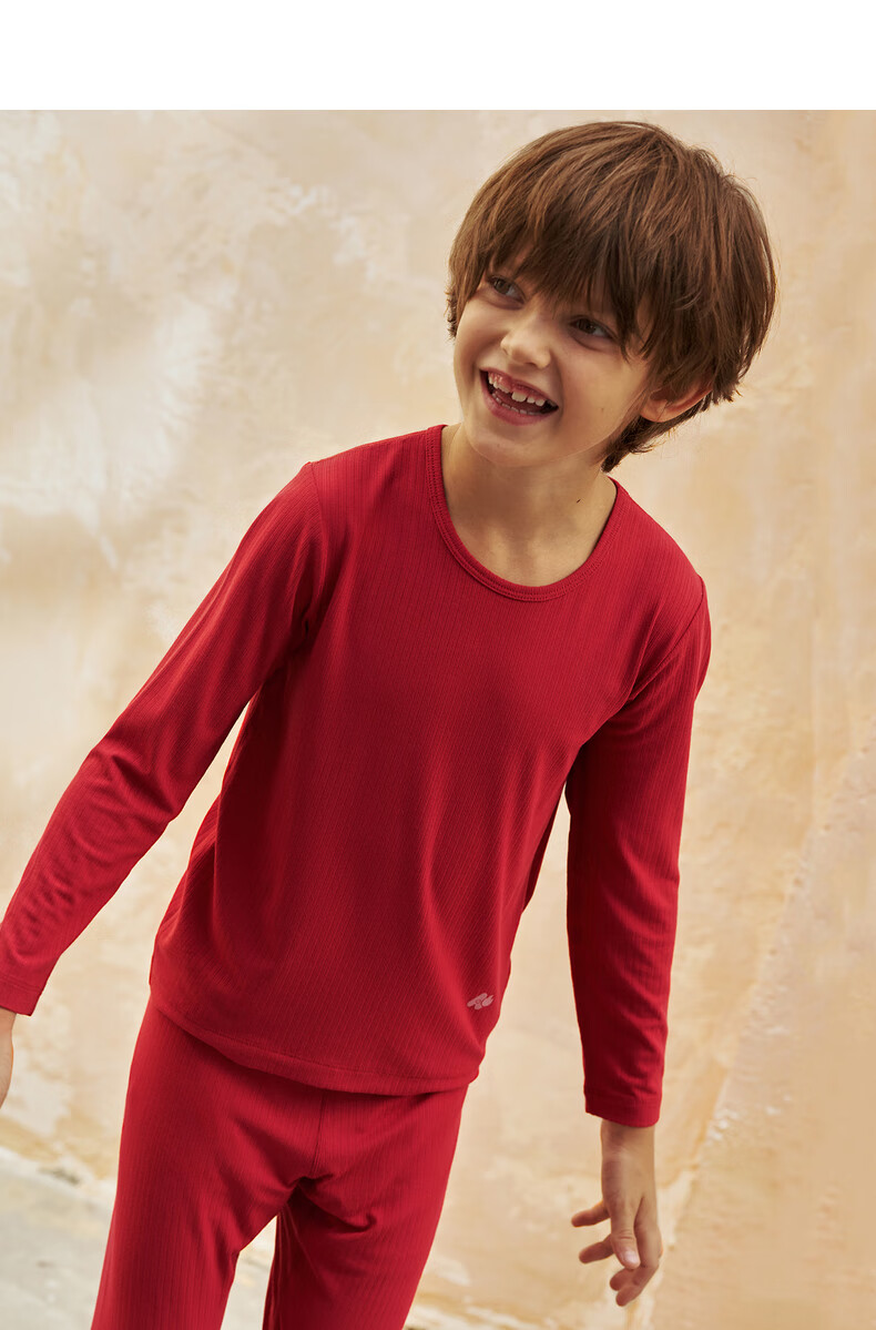 Aimer Kids Thermal Underwear Red Gift Box, Boys' Zodiac Year Little Warm Socks And Underpants, Men's Size 170 13
