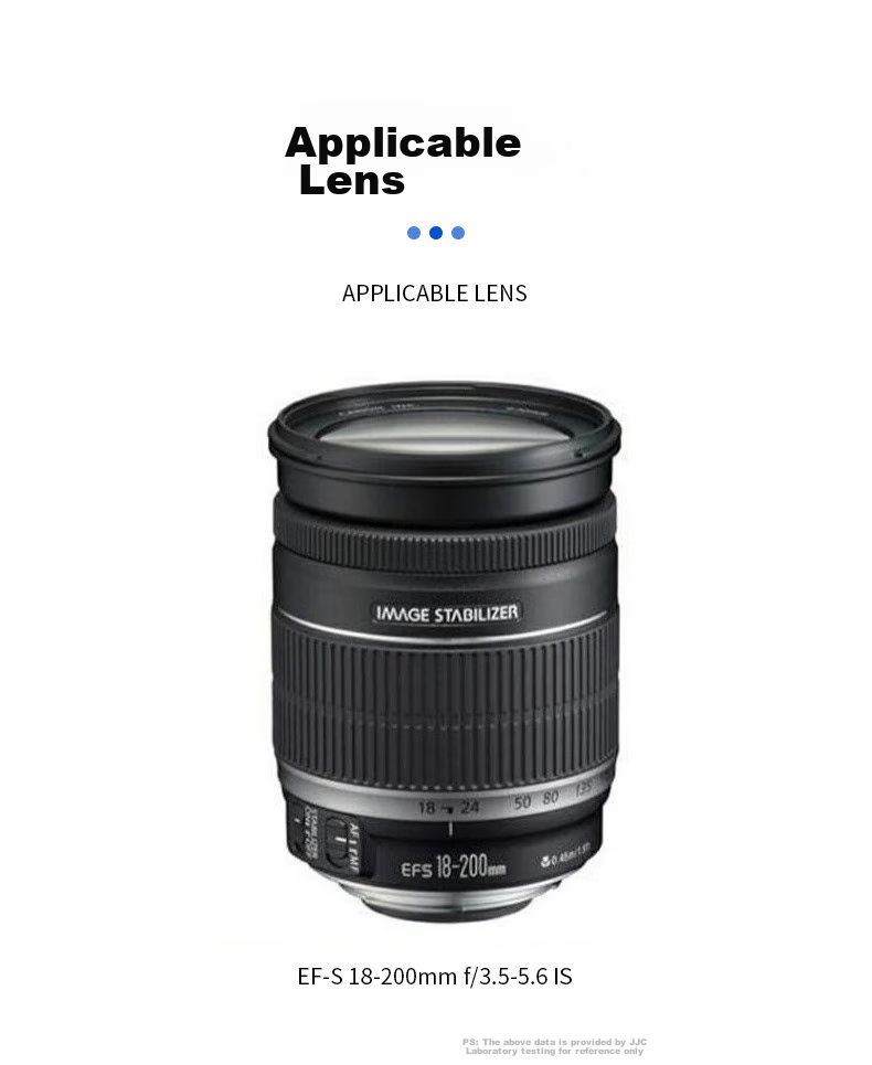 JJC Compatible with Canon EF-S 18-200 IS Lens Hood, 72mm, EW-78D 6