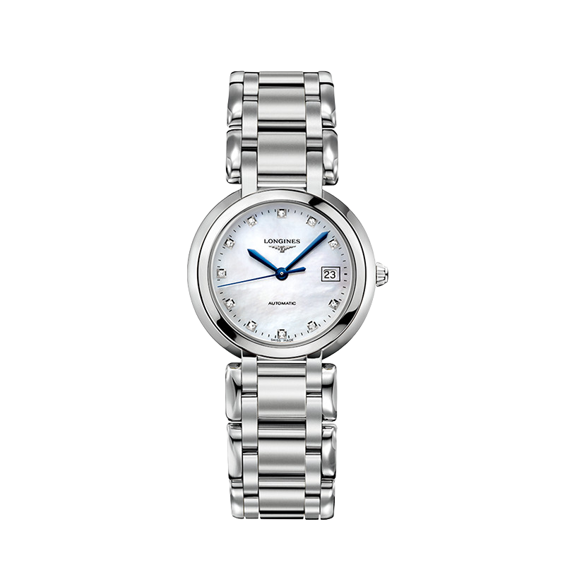 LONGINES Swiss Watch, Heart Moon Series, Women's Steel Strap Mechanical Watch L81134876