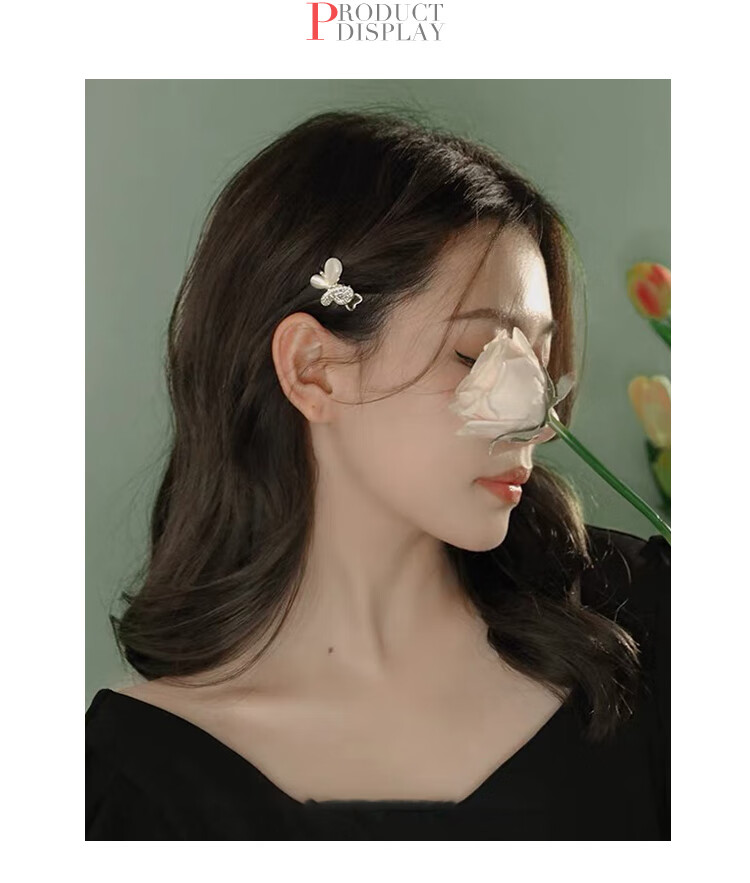 CHIMERA 2-Piece Set Butterfly Hair Clips Side Clips Top Clips Bangs Hair Clips, Women's Mid-Autumn Festival Gift 5