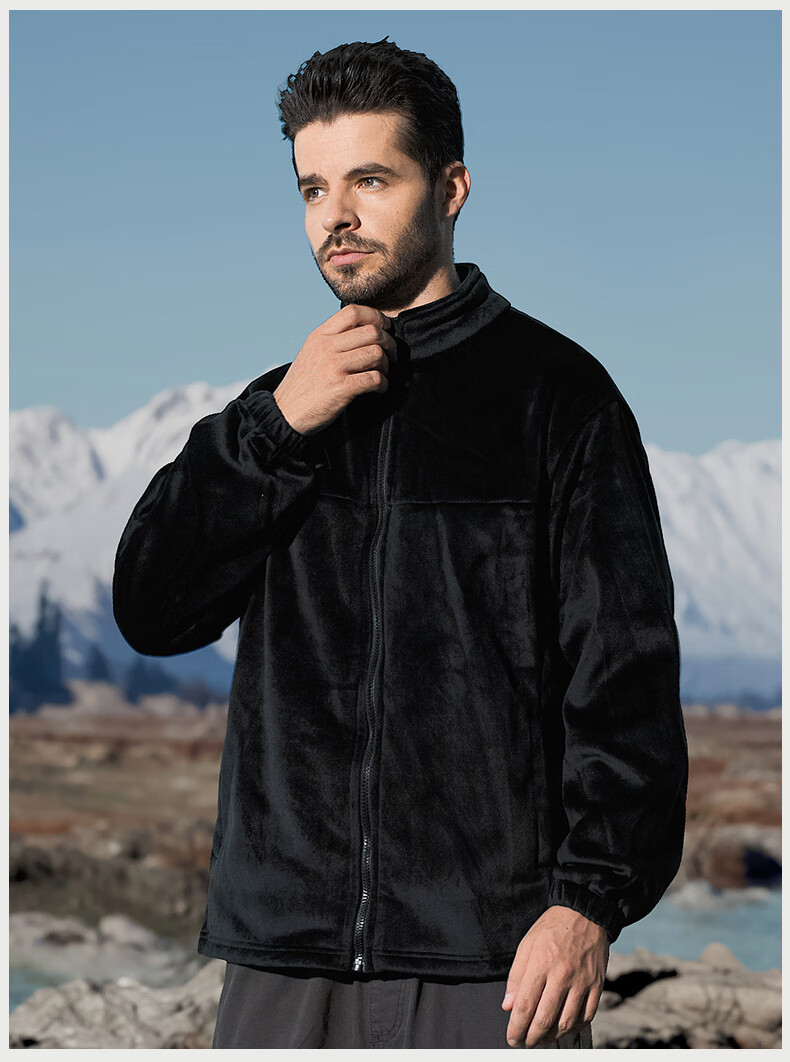 JEEP Men's 3-in-1 Convertible Outdoor Jacket Windproof Hiking Casual Detachable Two-Piece Set 5