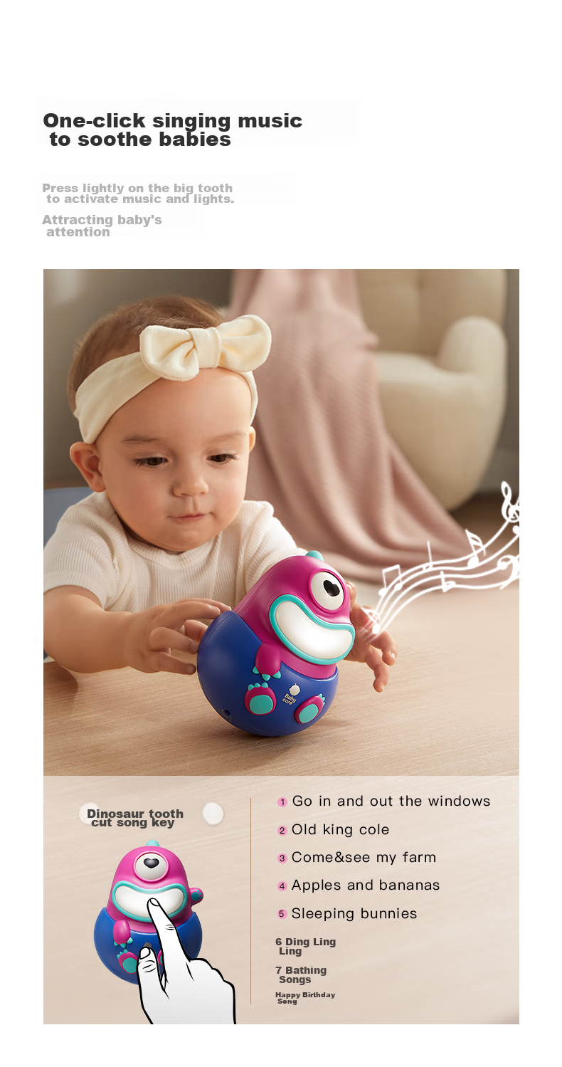Babycare Tumbler Toy for Babies 0-1 Year Old Infant Toy Laitemei 2