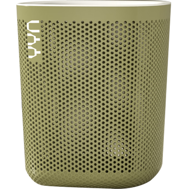 ABEPC Lidless Trash Can, 12L Capacity, for Home Bathroom Living Room Kitchen Bedroom, Creative Hollow Paper Basket, Stylish Design, Mint Green Color