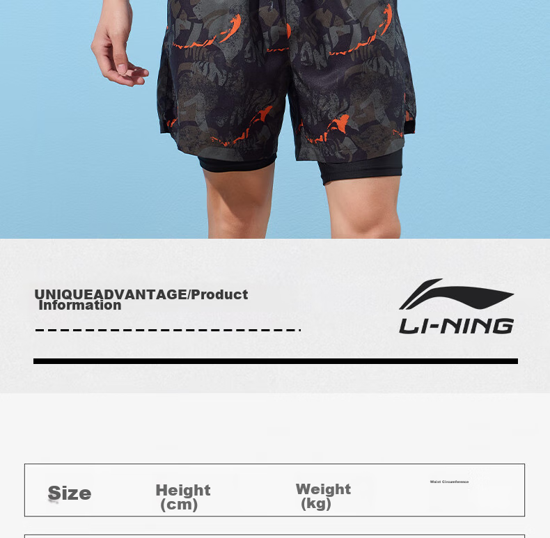 Li-Ning Swimming Trunks for Men, Anti-Embarrassment Knee-Length Double-Layer Swim Shorts, Comfortable High-Elasticity Water And Land Dual-Use Beach Shorts, 330 Black-Green XXL 12