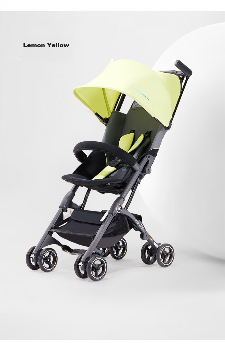 Gb Pocket Car® Stroller, Carry-On, Lightweight, Foldable, with Shock Absorption, Suitable for Babies 6 Months to 3 Years Old, Milk White 27