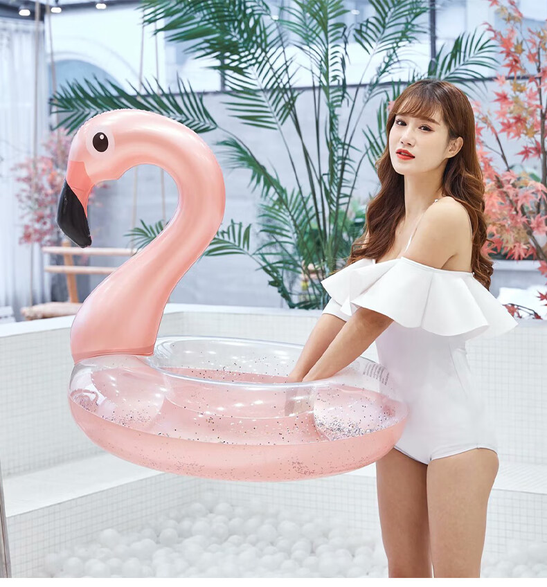 ASORAIN Extra Thick Colorful Swimming Ring with Handles, Armpit Float Life Buoy Cartoon Design for Children And Adults, Men And Women Water Play Inflatable Ring 9