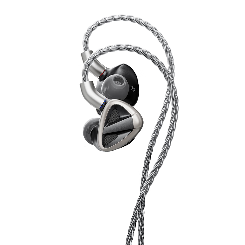 FiiO FH19 Dual Dynamic Six Balanced Armature Eight-Driver Detachable Cable In-Ear Flagship HiFi Music Heavy Bass Professional Audio Player