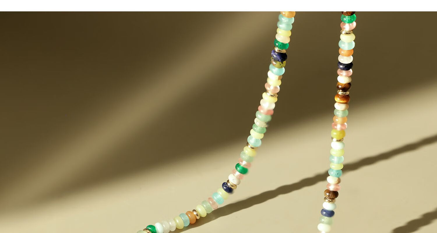 Arsis [Celebrity Style] Secret Garden Rainbow Guardian Beaded Necklace, Fashionable Women's Necklace, Birthday Gift for Girlfriend 5