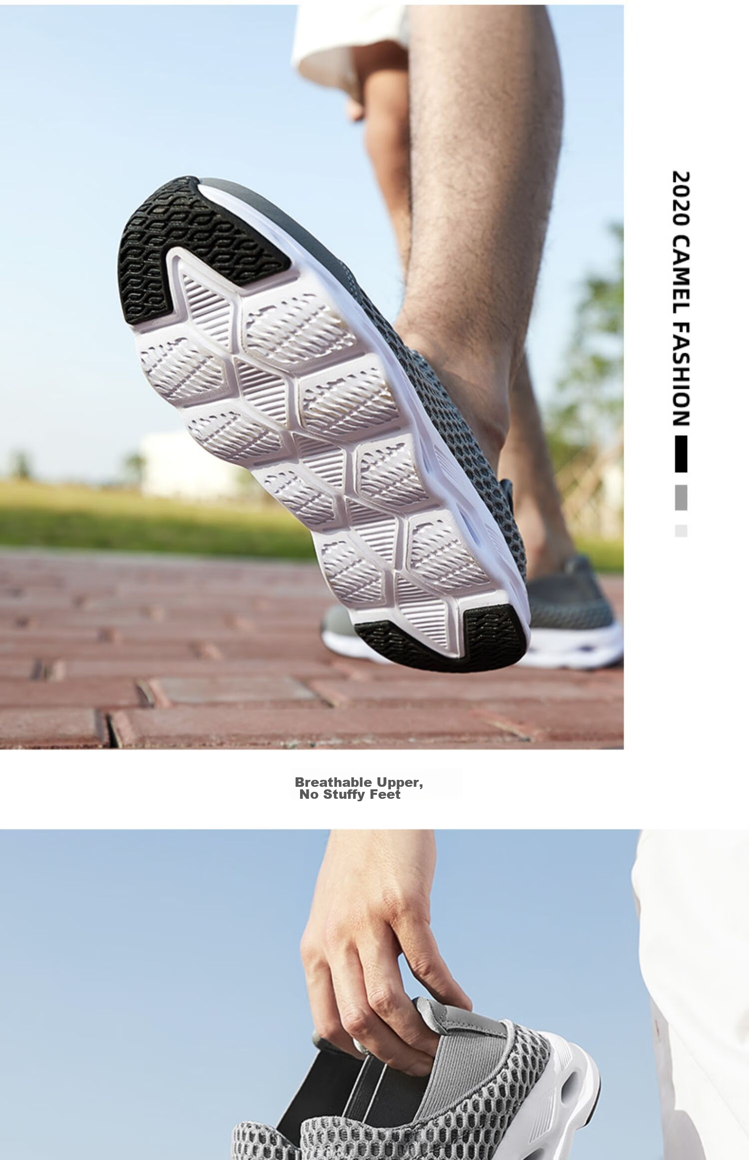 CAMEL Summer Breathable Mesh Outdoor Casual Shoes for Men And Women, Non-Slip Shock-Absorbing Sports Running Shoes 17
