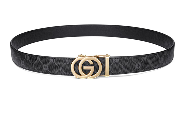 GOLF Top-Grain Leather Belt for Men, Printed Men's Belt with Automatic Buckle, Denim Belt Gift Box Set, Ideal for Father Or Boyfriend Gifts 6