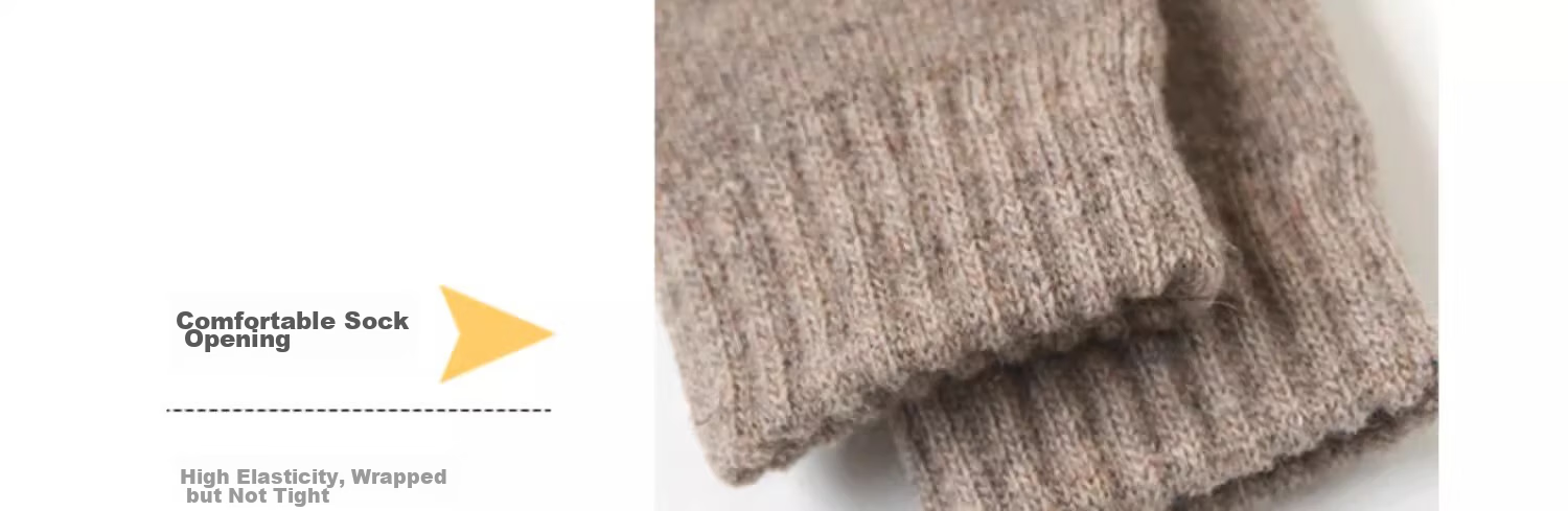Bejirog Children's Wool Socks for Ages 6-12, Thick And Fleece-Lined for Autumn And Winter, Warm Baby Thick Socks, Cotton-Polyester Blend Socks for Boys And Girls 8