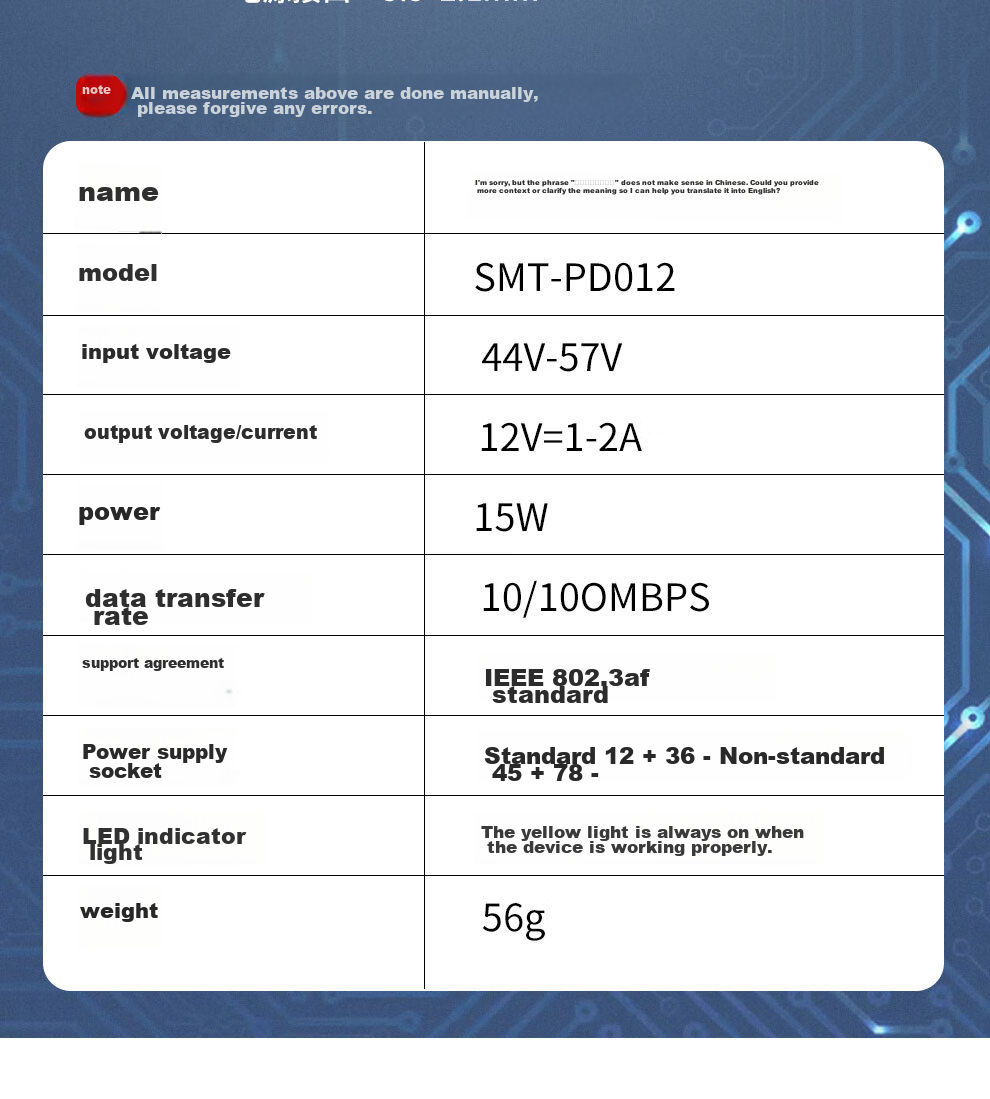 COMPCCTV Surveillance Network Camera POE Separator Power Supply Module, 48V to 12V Standard with Isolatio 9