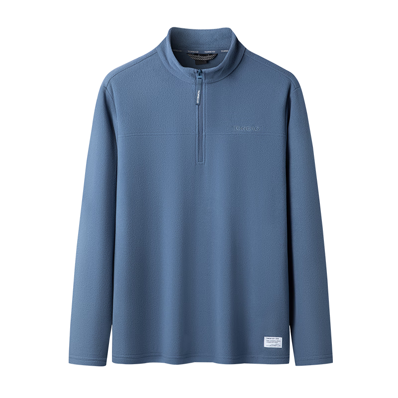 TOREAD Fleece Jacket, Autumn And Winter Men's Stand-Collar Ultra-Light Fleece Casual Versatile Anti-Static Coat TACCCM91362