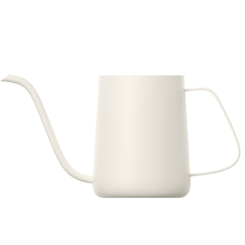 JD Original Pour-Over Coffee Maker, Home Use Drip Coffee Pot, 304 Stainless Steel Long-Spout Fine-Mouthed Kettle, 350ml Off-White
