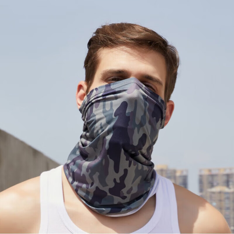 BWNK Sun Protection Face Mask, Outdoor Cycling Ice Silk Face Cover, Magic Headband for Men, Neck Gaiter, Sun Protection Gear, Fishing Windproof And Dustproof