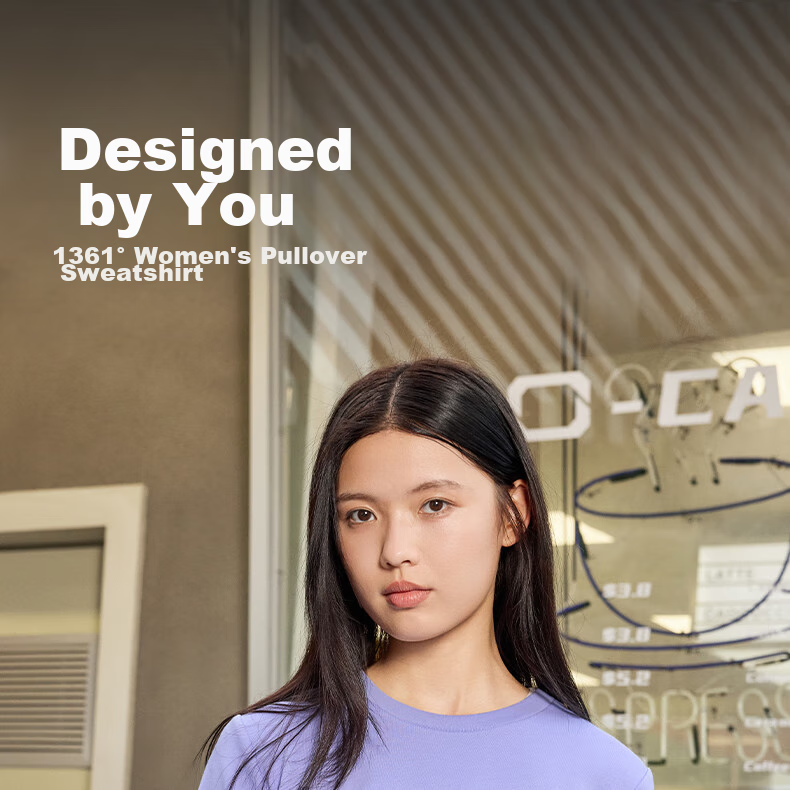 361° Women's Sweatshirt, Spring Fleece-Lined Jacket, Sports Casual Round Neck Long-Sleeve Pullover Top, 662344801D-2 1