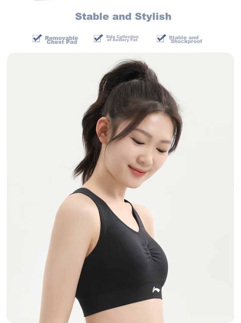 Li-Ning Yoga Wear for Women, Mesh Back Short-Sleeve Top, Sports Running Fitness Clothing, Fashionable And Slim-Fit 7