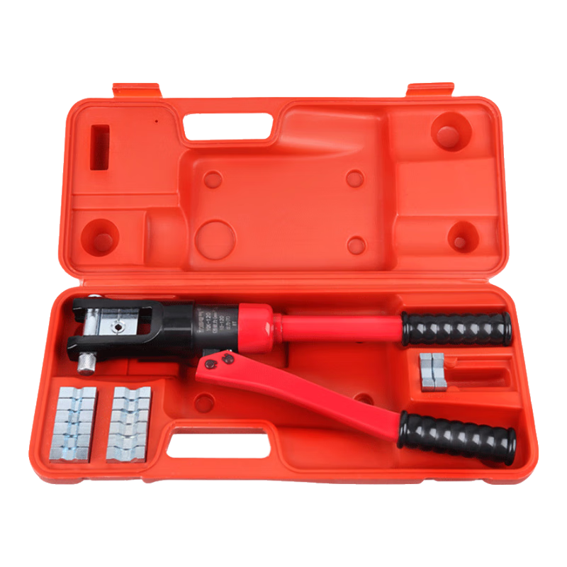 DELIXI ELECTRIC Manual Hydraulic Crimping Tool, Labor-Saving Terminal Crimper, Copper And Aluminum Lug Crimping Tool for Home Use, 10-120 Square Mm